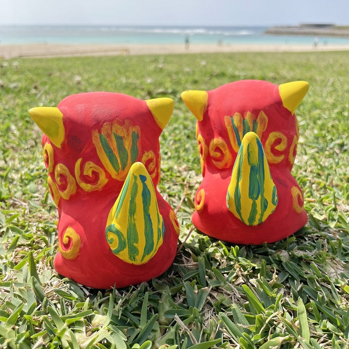 Let's make an original shisa ♪ "Painted shisa making experience kit"